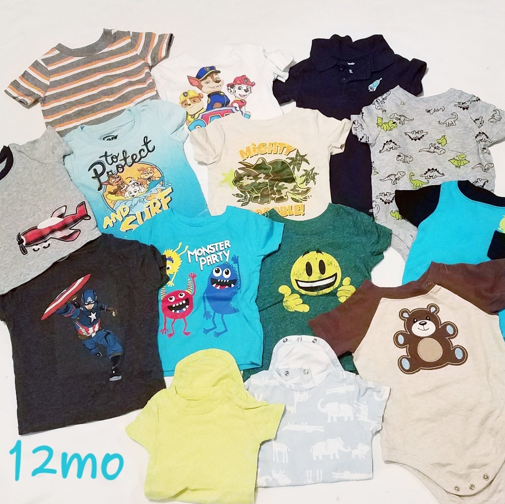 12mo tshirt lot